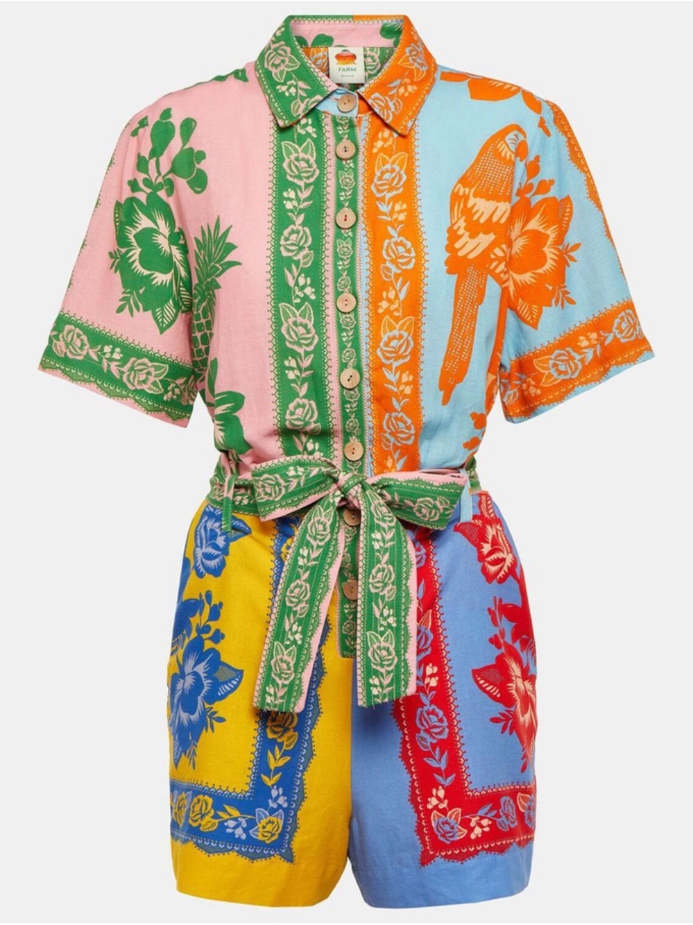 Farm Rio romper 🌈 Vacation -
Like new condition—worn once or twice, no flaws.
